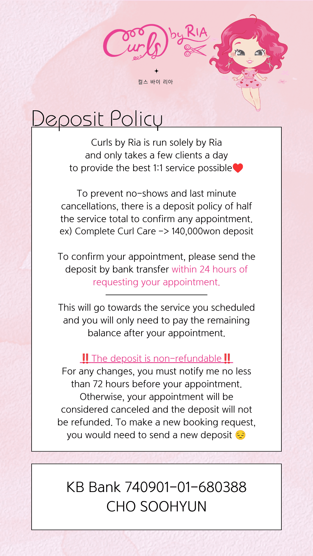 Deposit Policy English